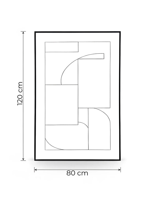 Tablou abstract geometric – 120×80 cm | Olivy