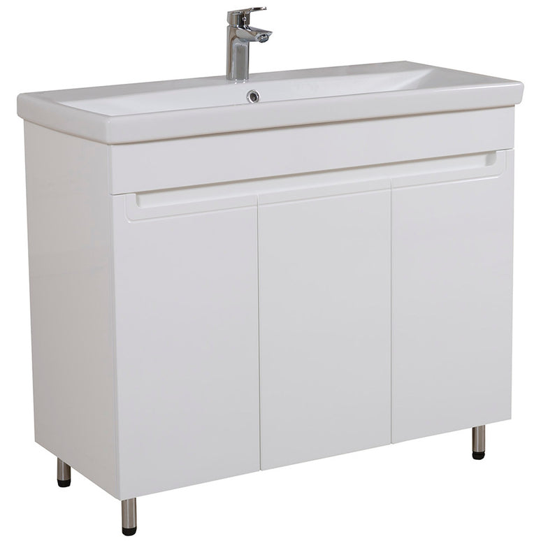 Set baie Omega – mască pe pardoseală cu lavoar ceramic
