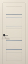 Ușă de interior T01 – Alb Mat cu Design Geometric Vertical și toc reglabil -Tetra / Carlo Porte