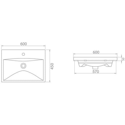 Mobilier de baie suspendat Elite, Alb Mat