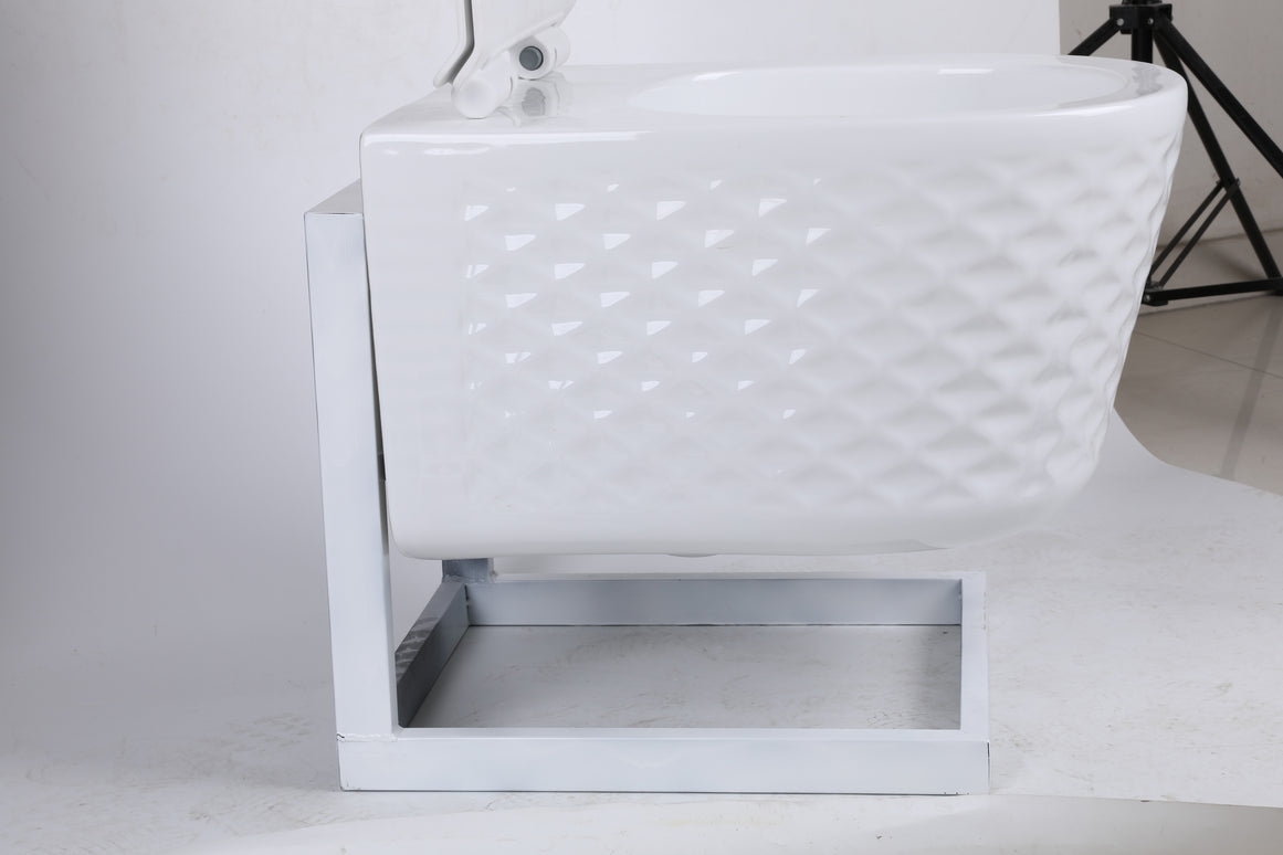 Vas WC Modern  Alb Lucios  3D
