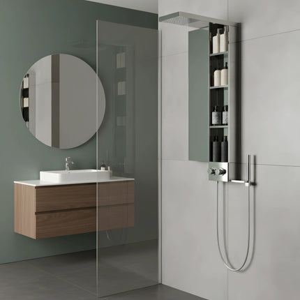 Panel de Duș Shiny Minimal – Design Elegant cu Duș Fix și Duș de Mână