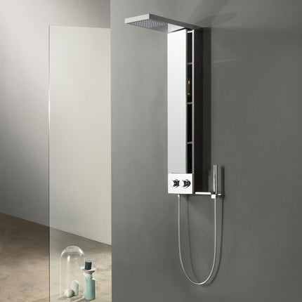 Panel de Duș Shiny Minimal – Design Elegant cu Duș Fix și Duș de Mână