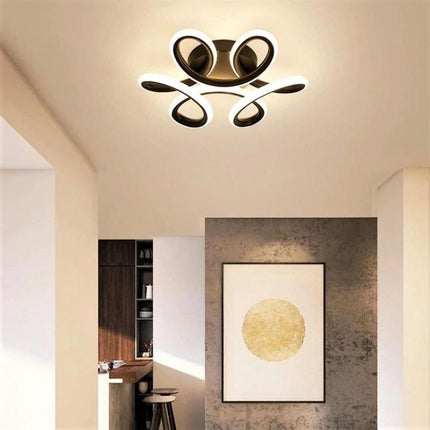Lustra Led Alaska 30W Neagra,  3902 BK Intens. Reglabila 3000K/4000K/6500K