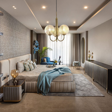Lustra pe cablu Stylish Golden, stil minimalist, auriu, E27, max 60W MX132/3
