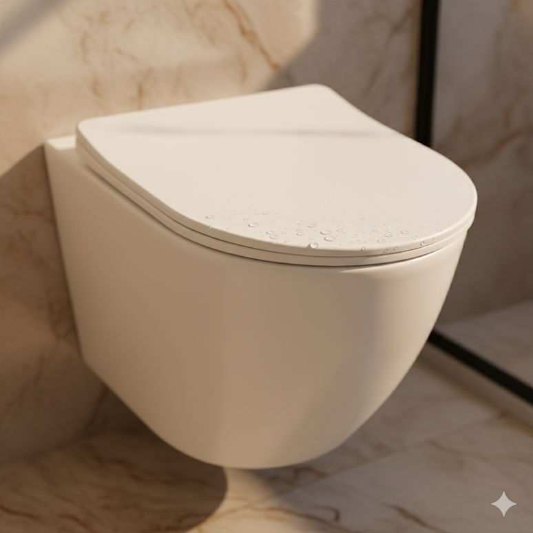 Vas WC Suspendat Luxury Alb  Mat