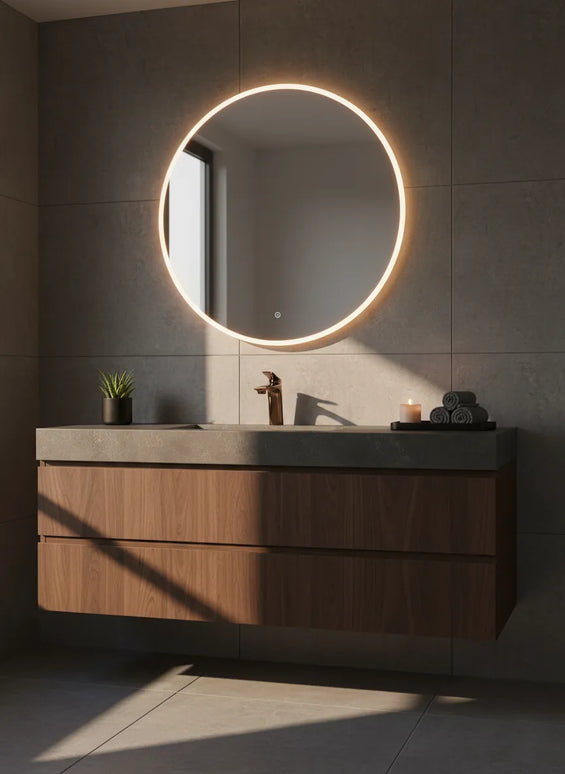 Baterie lavoar modernă Rose Gold – design elegant din alamă solidă