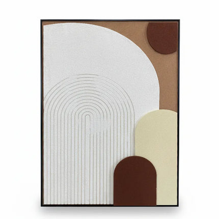 Tablou geometric cu relief – 80×60 cm | Olivy