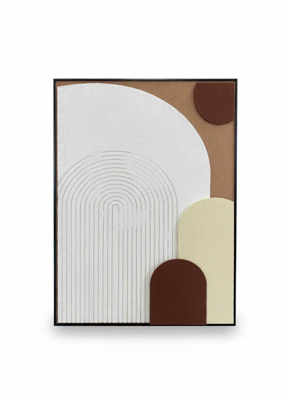 Tablou geometric cu relief – 80×60 cm | Olivy