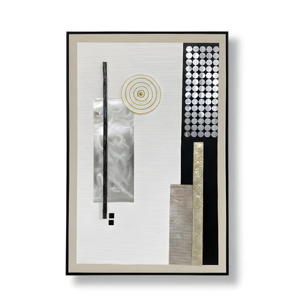 Tablou abstract cu accente aurii – 120×80 cm | Olivy