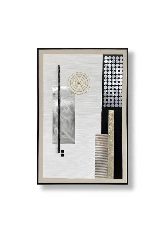 Tablou abstract cu accente aurii – 120×80 cm | Olivy