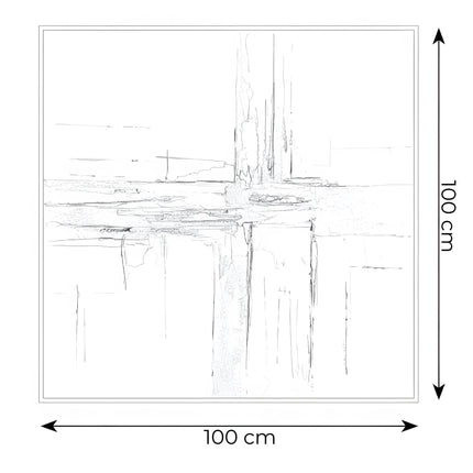 Tablou abstract cu accente aurii – 100×100 cm | Olivy