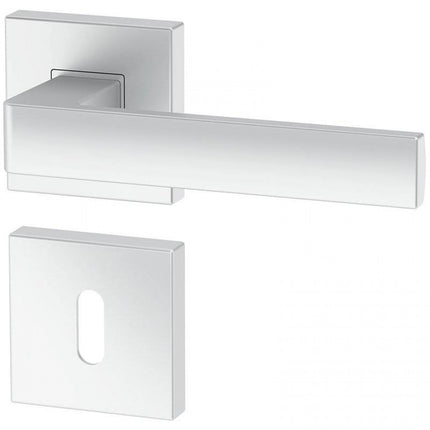 Manere usi Ergo cu rozeta cheie crom satin