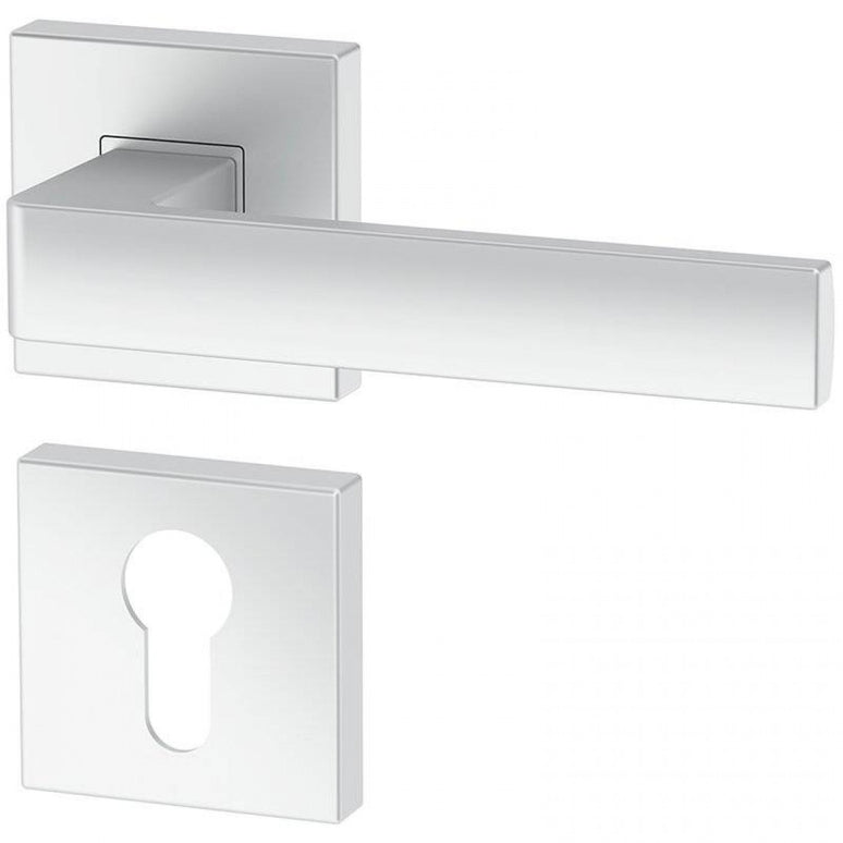 Manere usi Ergo cu rozeta yala crom satin