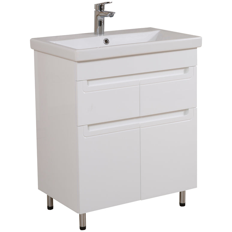 Set baie Omega – mască pe pardoseală cu lavoar ceramic
