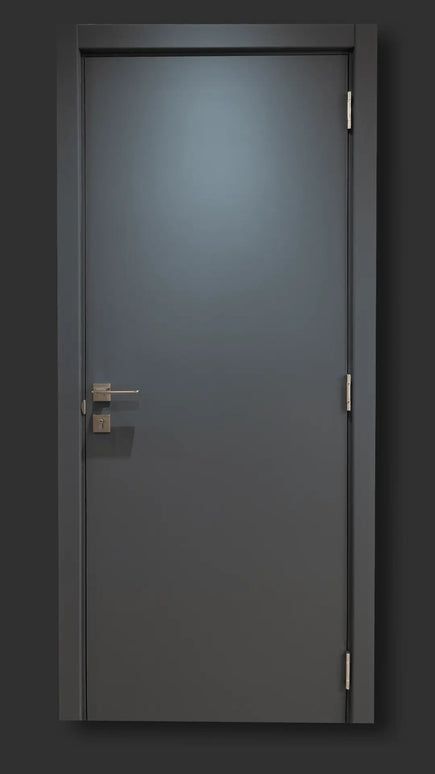 Ușă interior Blank Graphite – complet echipată, cu toc reglabil Omis