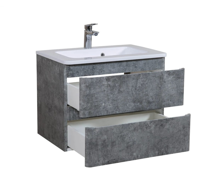 Mobilier de baie suspendat Accent Gray Marble