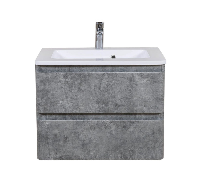 Mobilier de baie suspendat Accent Gray Marble