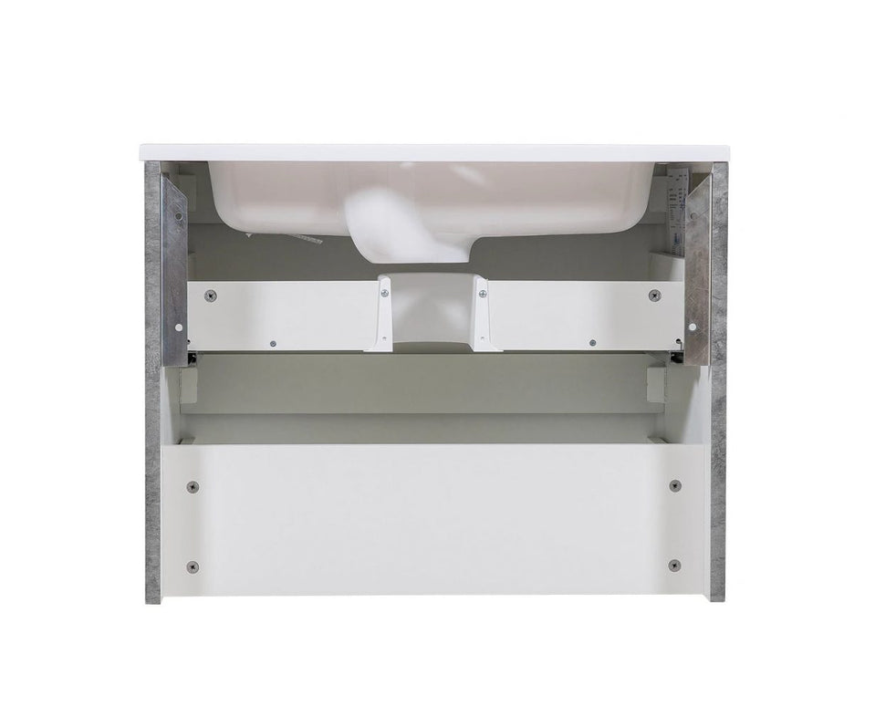 Mobilier de baie suspendat Accent Gray Marble