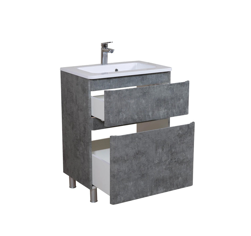 Mobilier de baie pe pardoseală Accent Gray Marble
