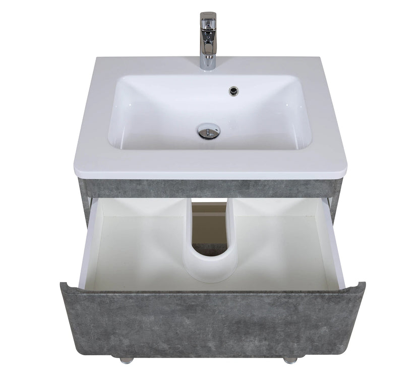 Mobilier de baie pe pardoseală Accent Gray Marble