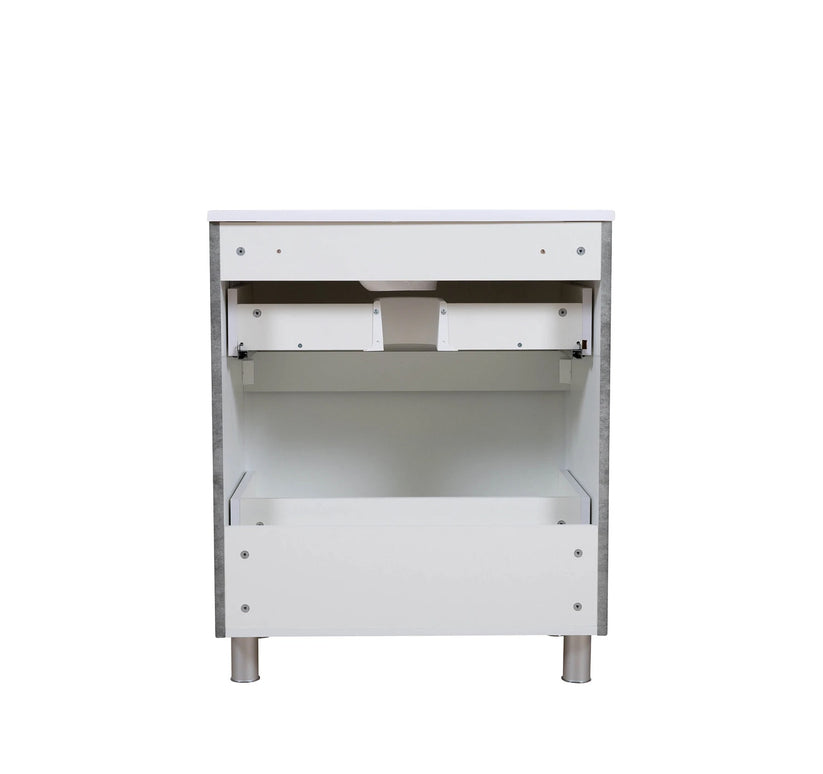 Mobilier de baie pe pardoseală Accent Gray Marble