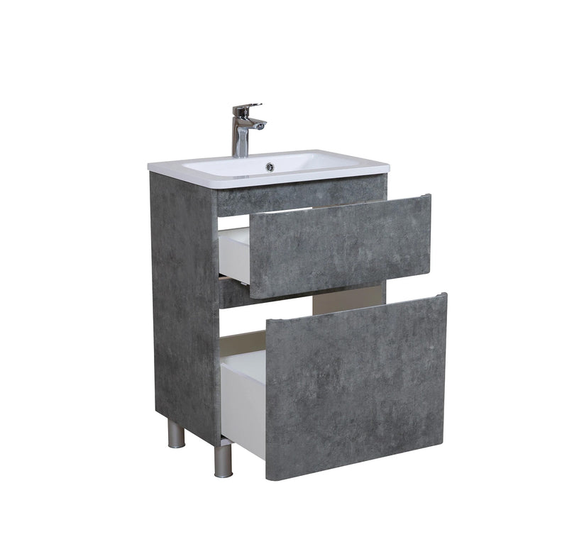 Mobilier de baie pe pardoseală Accent Gray Marble