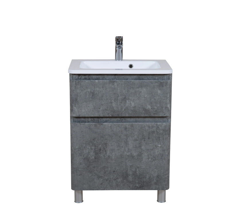Mobilier de baie pe pardoseală Accent Gray Marble