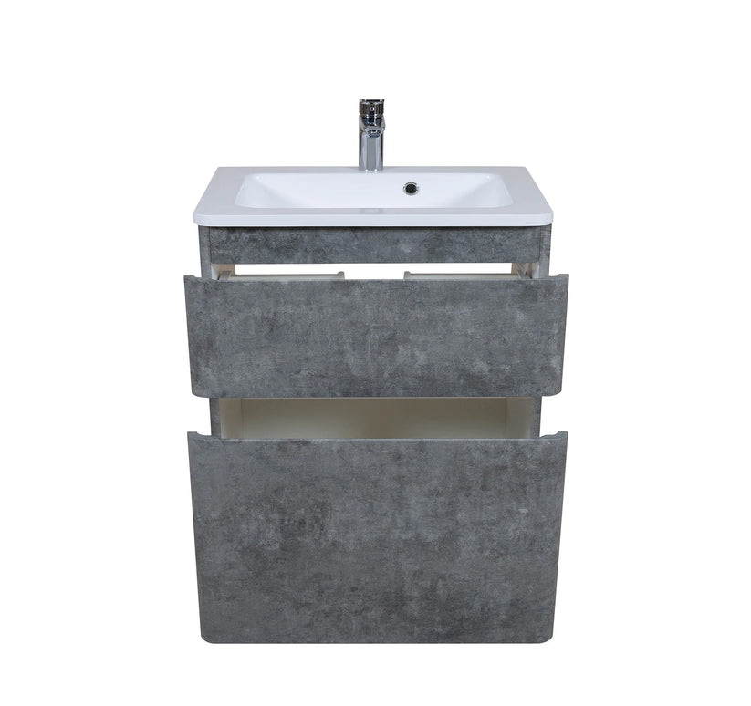 Mobilier de baie suspendat Accent Gray Marble
