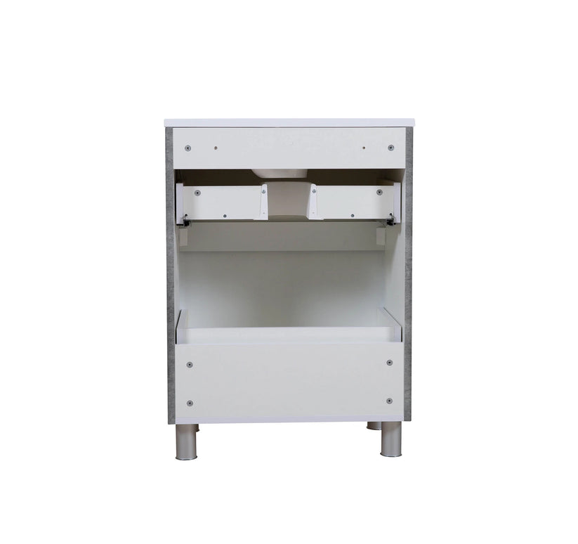 Mobilier de baie pe pardoseală Accent Gray Marble
