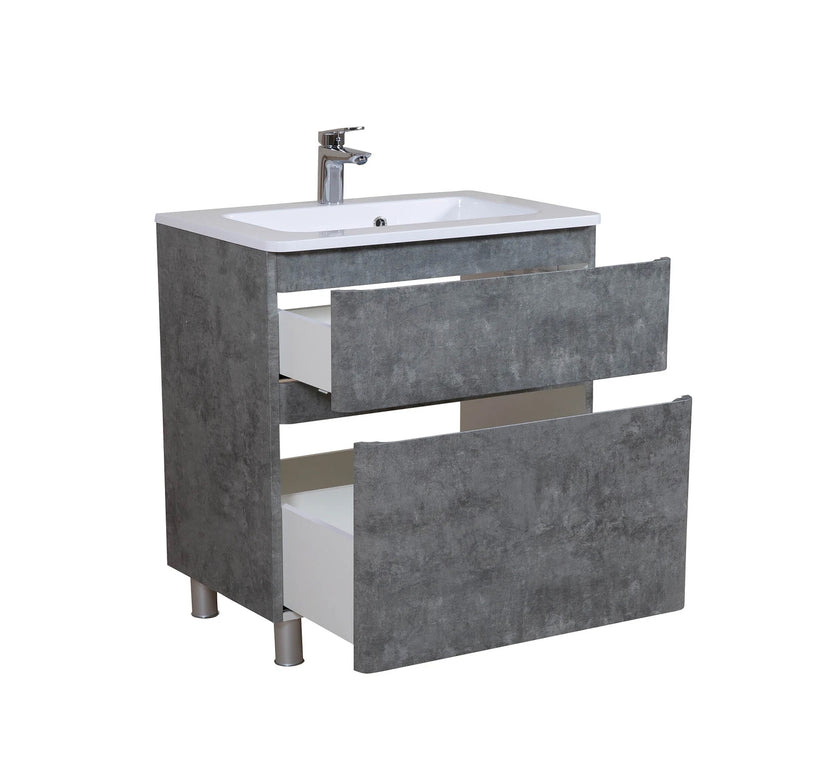 Mobilier de baie pe pardoseală Accent Gray Marble