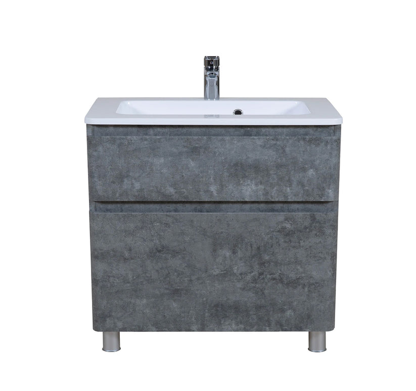 Mobilier de baie pe pardoseală Accent Gray Marble
