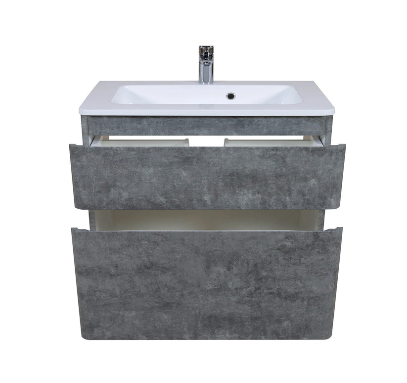Mobilier de baie suspendat Accent Gray Marble