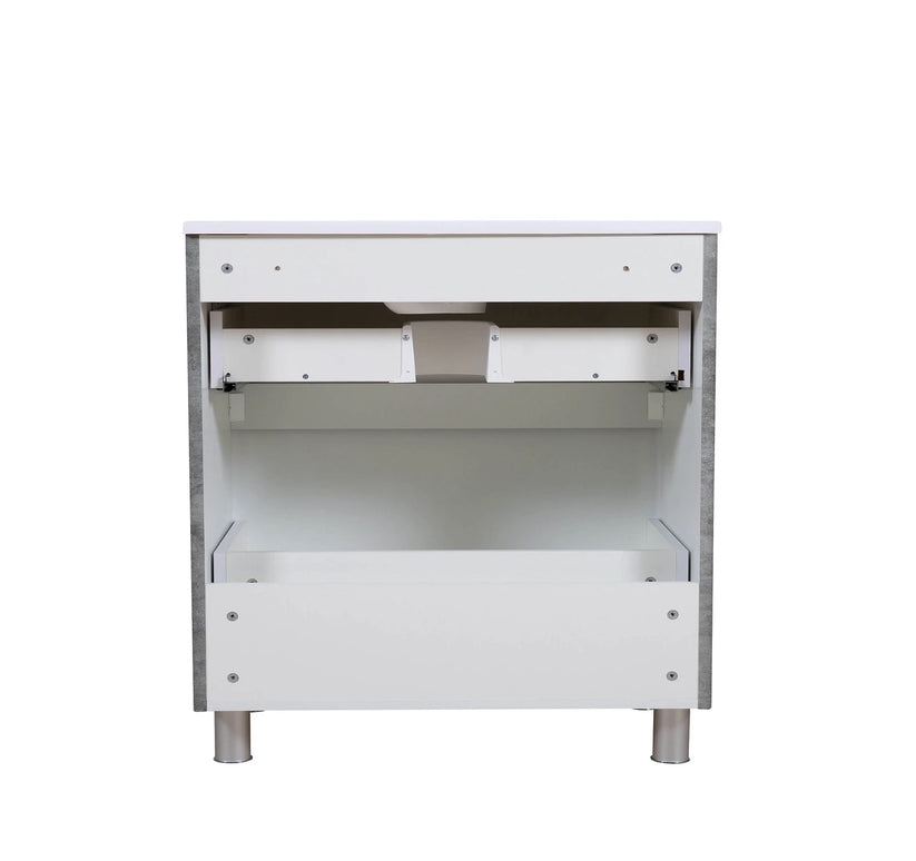 Mobilier de baie pe pardoseală Accent Gray Marble