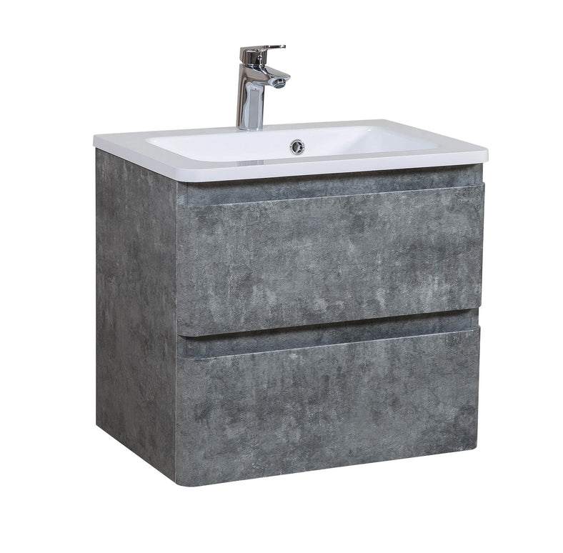 Mobilier de baie suspendat Accent Gray Marble