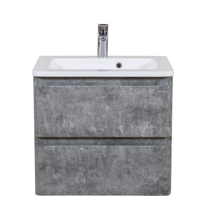 Mobilier de baie suspendat Accent Gray Marble