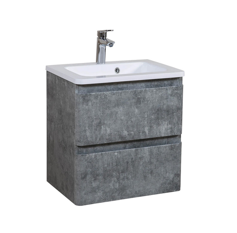 Mobilier de baie suspendat Accent Gray Marble