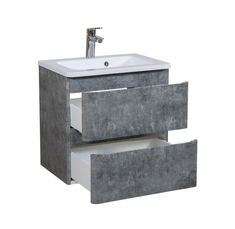 Mobilier de baie suspendat Accent Gray Marble