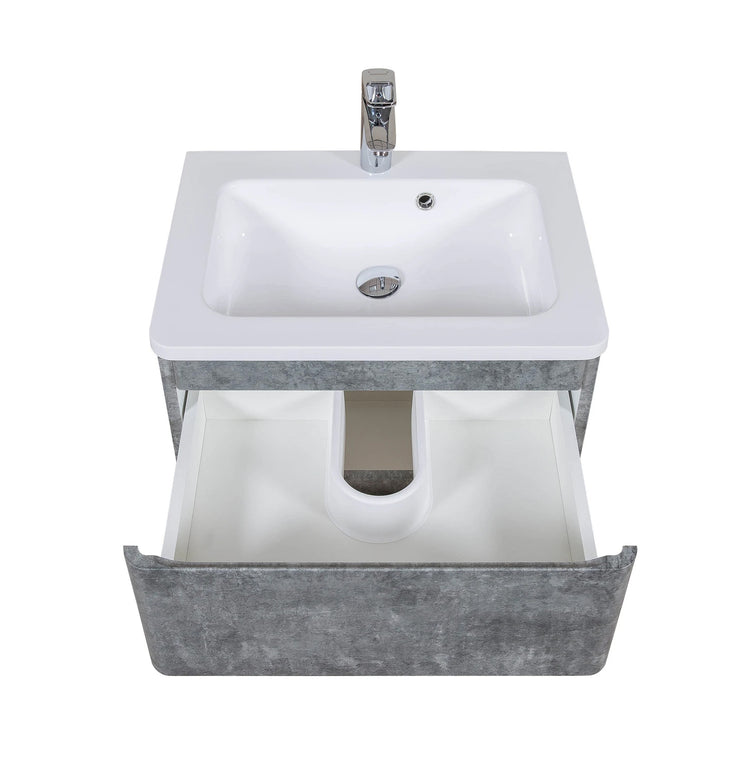 Mobilier de baie suspendat Accent Gray Marble