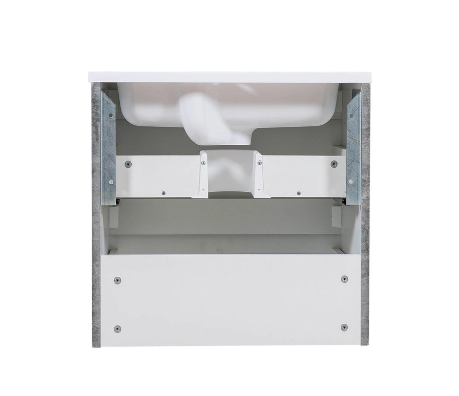Mobilier de baie suspendat Accent Gray Marble