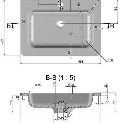 Mobilier de baie pe pardoseală Accent castan
