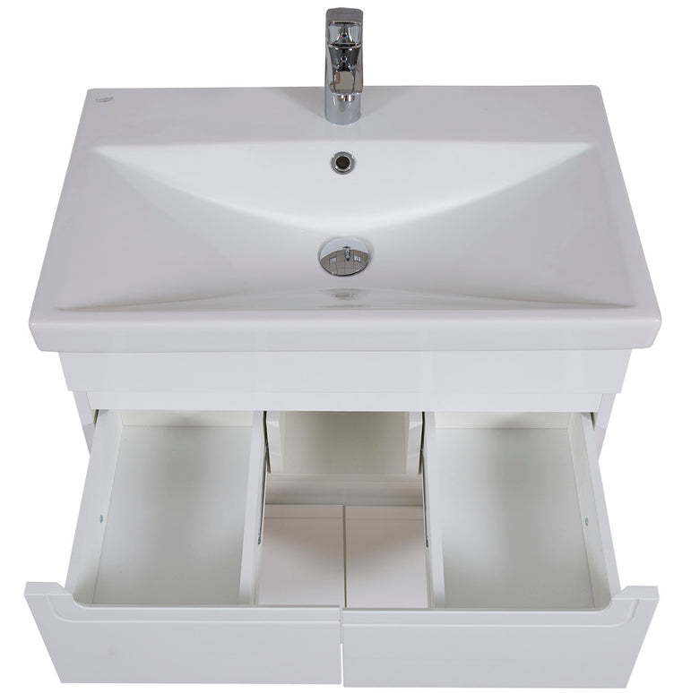Set baie Omega – mască pe pardoseală cu lavoar ceramic