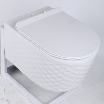 Vas WC Modern  Alb Lucios  3D