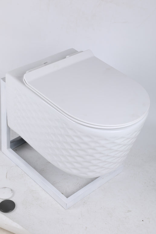 Vas WC Modern  Alb Lucios  3D