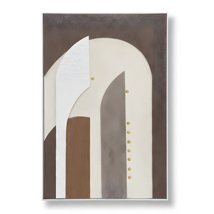 Tablou abstract cu accente aurii – 80×120 cm | Olivy