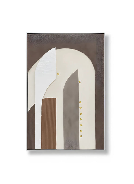 Tablou abstract cu accente aurii – 80×120 cm | Olivy