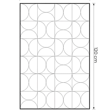 Tablou geometric alb-negru – 120×80 cm | Olivy