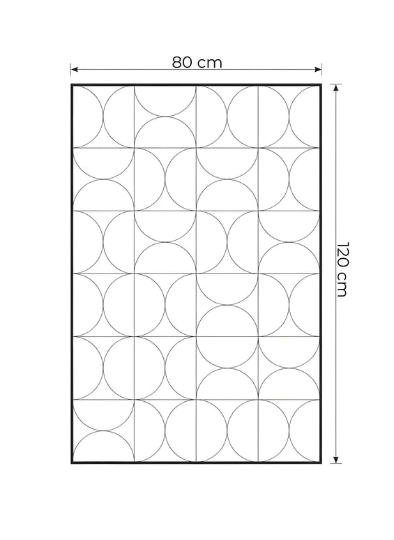 Tablou geometric alb-negru – 120×80 cm | Olivy