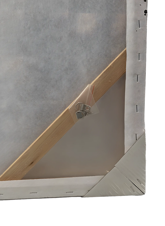 Tablou abstract albastru cu accente aurii – 80×120 cm | Olivy