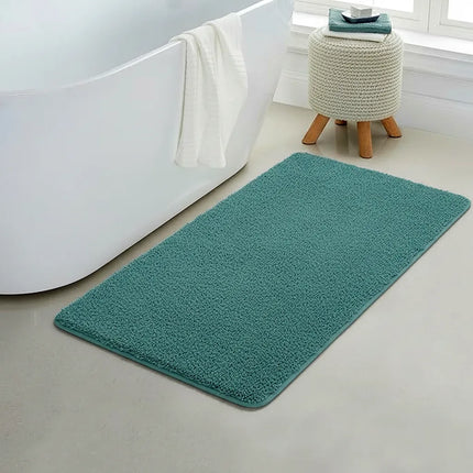 Covoraș baie din microfibră supersoft, antiderapant TRP, 45×75 cm, Turcoaz